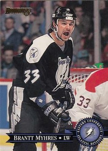 #45 Brantt Myhres - Tampa Bay Lightning - 1995-96 Donruss Hockey