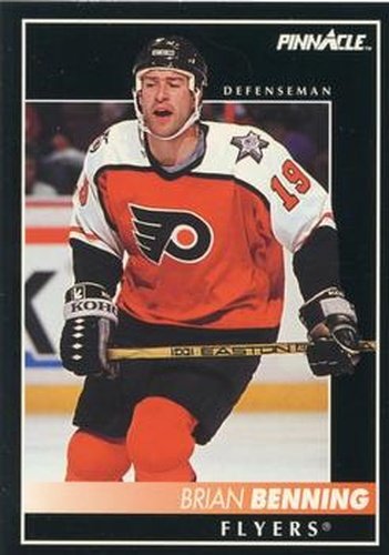 #45 Brian Benning - Philadelphia Flyers - 1992-93 Pinnacle Canadian Hockey