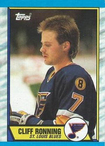 #45 Cliff Ronning - St. Louis Blues - 1989-90 Topps Hockey