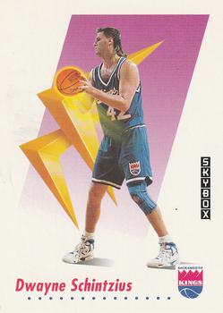 #645 Dwayne Schintzius - Sacramento Kings - 1991-92 SkyBox Basketball