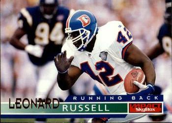 #45 Leonard Russell - Denver Broncos - 1995 SkyBox Impact Football