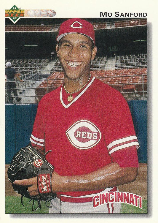 #45 Mo Sanford - Cincinnati Reds - 1992 Upper Deck Baseball