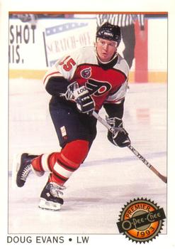 #45 Doug Evans - Philadelphia Flyers - 1992-93 O-Pee-Chee Premier Hockey