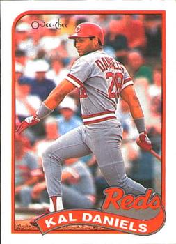 #45 Kal Daniels - Cincinnati Reds - 1989 O-Pee-Chee Baseball