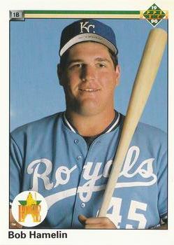 #45 Bob Hamelin - Kansas City Royals - 1990 Upper Deck Baseball