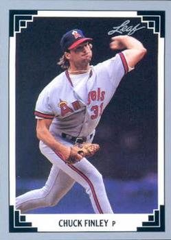 #45 Chuck Finley - California Angels - 1991 Leaf Baseball