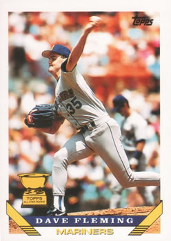 #45 Dave Fleming - Seattle Mariners - 1993 Topps Baseball