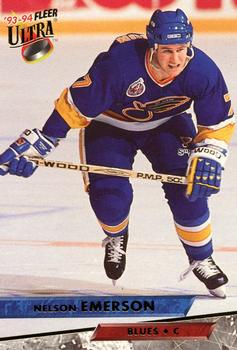 #45 Nelson Emerson - St. Louis Blues - 1993-94 Ultra Hockey