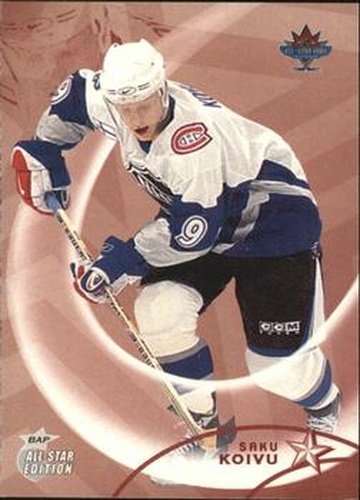 #45 Saku Koivu - Montreal Canadiens - 2002-03 Be a Player All-Star Edition Hockey