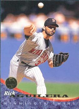 #45 Rick Aguilera - Minnesota Twins - 1994 Leaf Baseball