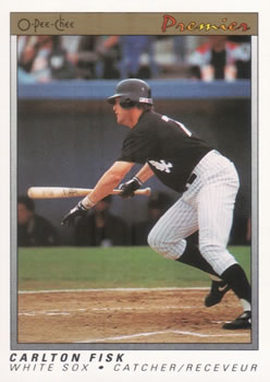 #45 Carlton Fisk - Chicago White Sox - 1991 O-Pee-Chee Premier Baseball