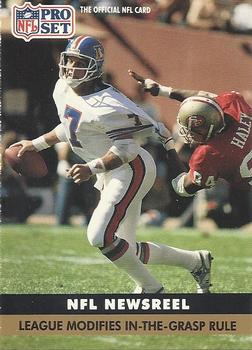 #345 John Elway - Denver Broncos - 1991 Pro Set Football