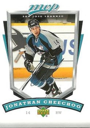 #245 Jonathan Cheechoo - San Jose Sharks - 2006-07 Upper Deck MVP Hockey