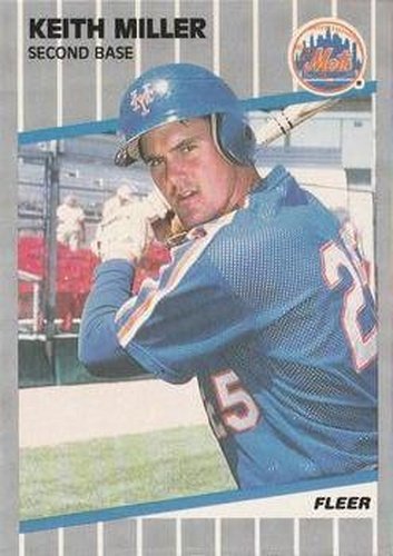 #45 Keith Miller - New York Mets - 1989 Fleer Baseball