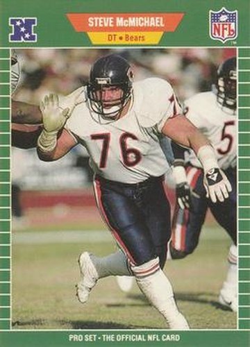 #45 Steve McMichael - Chicago Bears - 1989 Pro Set Football