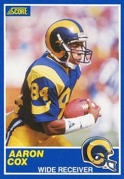 #45 Aaron Cox - Los Angeles Rams - 1989 Score Football