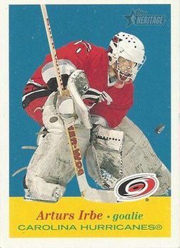 #45 Arturs Irbe - Carolina Hurricanes - 2001-02 Topps Heritage Hockey