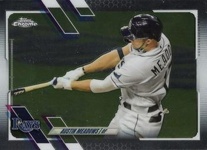 #45 Austin Meadows - Tampa Bay Rays - 2021 Topps Chrome Baseball