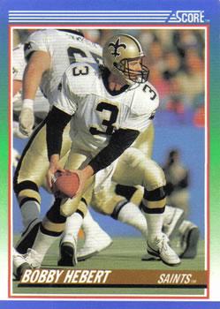 #45 Bobby Hebert - New Orleans Saints - 1990 Score Football