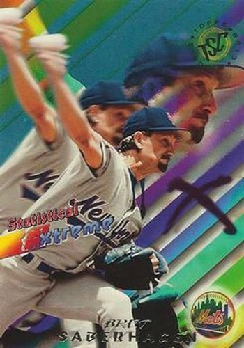 #45 Bret Saberhagen - New York Mets - 1995 Stadium Club Baseball