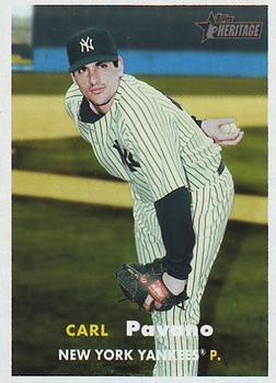#45 Carl Pavano - New York Yankees - 2006 Topps Heritage Baseball