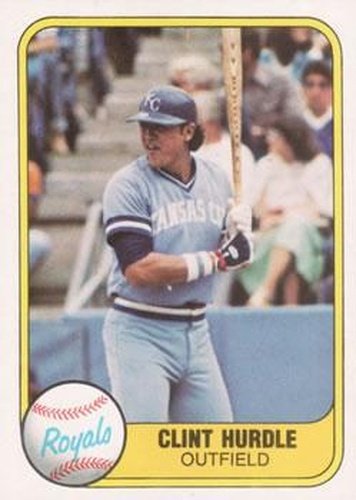#45 Clint Hurdle - Kansas City Royals - 1981 Fleer Baseball