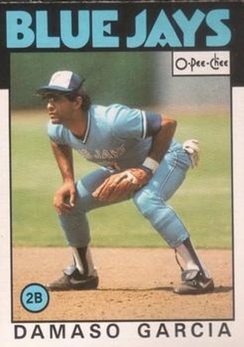 #45 Damaso Garcia - Toronto Blue Jays - 1986 O-Pee-Chee Baseball