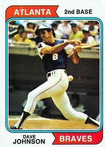 #45 Dave Johnson - Atlanta Braves - 1974 Topps Baseball