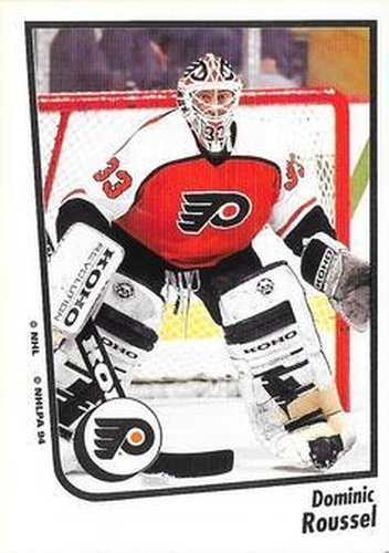 #45 Dominic Roussel - Philadelphia Flyers - 1994-95 Panini Hockey Stickers