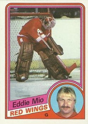 #45 Eddie Mio - Detroit Red Wings - 1984-85 Topps Hockey