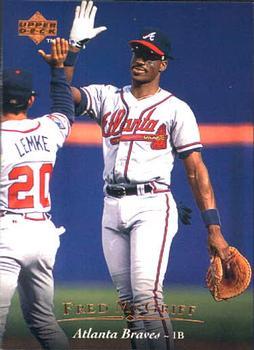 #45 Fred McGriff - Atlanta Braves - 1995 Upper Deck Baseball