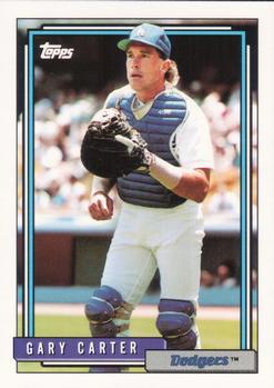 #45 Gary Carter - Los Angeles Dodgers - 1992 Topps Baseball