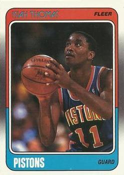 #45 Isiah Thomas - Detroit Pistons - 1988-89 Fleer Basketball