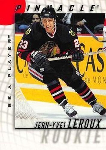 #45 Jean-Yves Leroux - Chicago Blackhawks - 1997-98 Pinnacle Be a Player Hockey