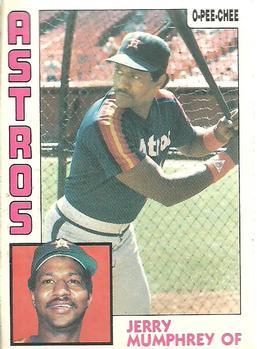 #45 Jerry Mumphrey - Houston Astros - 1984 O-Pee-Chee Baseball