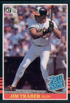 #45 Jim Traber - Baltimore Orioles - 1985 Donruss Baseball
