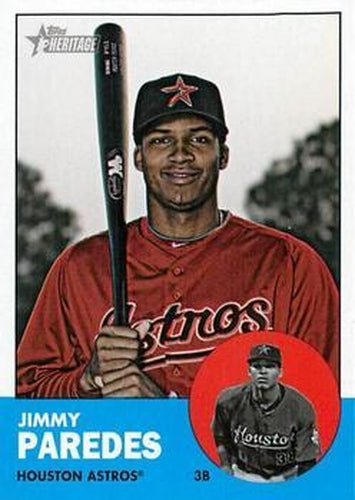 #45 Jimmy Paredes - Houston Astros - 2012 Topps Heritage Baseball
