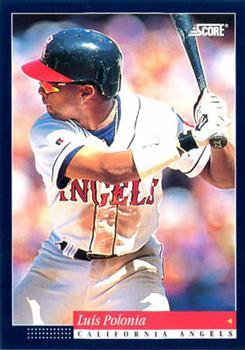 #45 Luis Polonia - California Angels -1994 Score Baseball