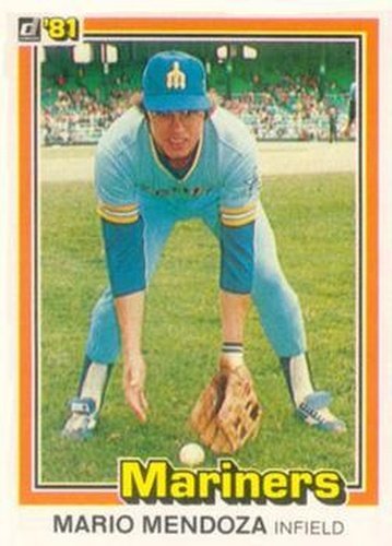 #45 Mario Mendoza - Seattle Mariners - 1981 Donruss Baseball