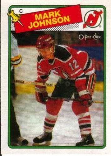 #45 Mark Johnson - New Jersey Devils - 1988-89 O-Pee-Chee Hockey