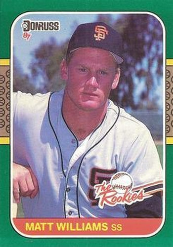 #45 - Matt Williams - San Francisco Giants - 1987 Donruss The Rookies Baseball