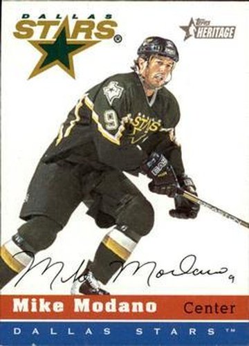 #45 Mike Modano - Dallas Stars - 2000-01 Topps Heritage Hockey