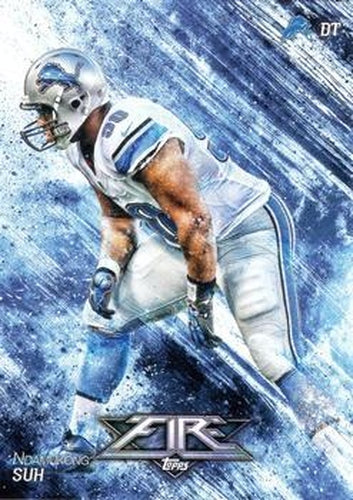 #45 Ndamukong Suh - Detroit Lions - 2014 Topps Fire Football