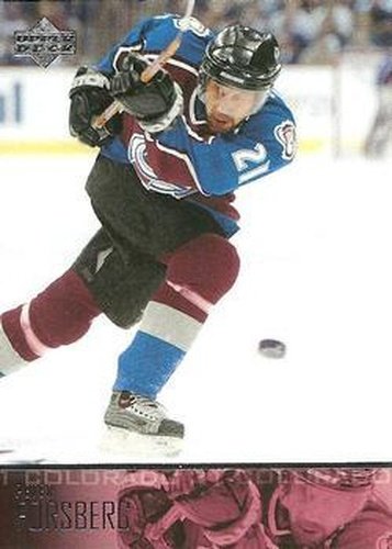 #45 Peter Forsberg - Colorado Avalanche - 2003-04 Upper Deck Hockey