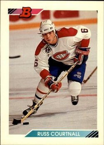 #45 Russ Courtnall - Montreal Canadiens - 1992-93 Bowman Hockey