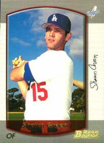 #45 Shawn Green - Los Angeles Dodgers - 2000 Bowman Baseball