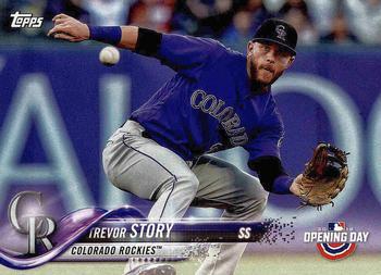 #45 Trevor Story - Colorado Rockies - 2018 Topps Opening Day Baseball