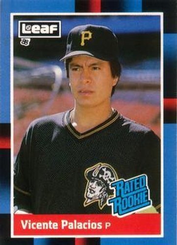 #45 Vicente Palacios - Pittsburgh Pirates - 1988 Leaf Baseball