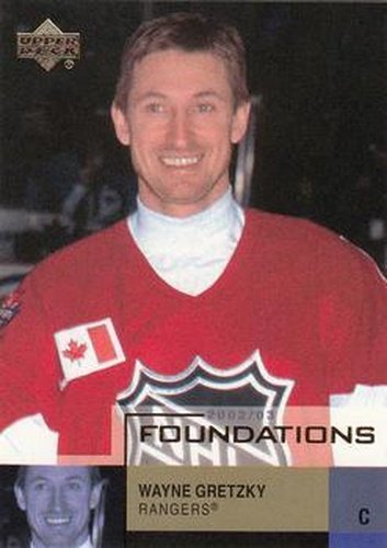 #45 Wayne Gretzky - New York Rangers - 2002-03 Upper Deck Foundations Hockey