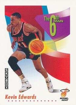 #445 Kevin Edwards - Miami Heat - 1991-92 SkyBox Basketball